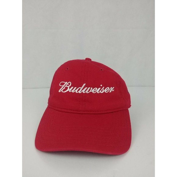 Budweiser Accessories Budweiser Hat Cap Adjustable Red Poshmark